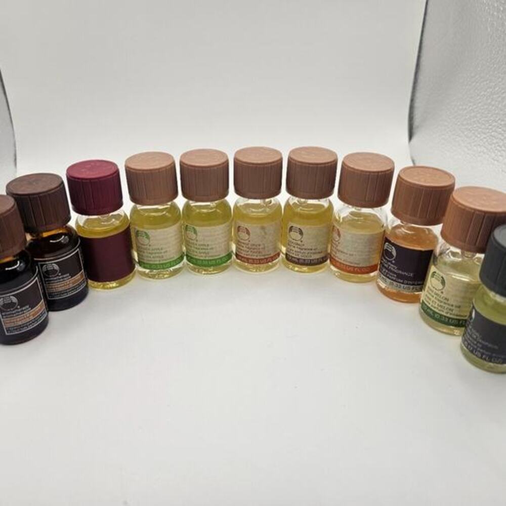 Large Lot of The Body Shop Home Fragrance Oils (coconut, apple, papaya and more)